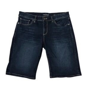 Lucky Brand Size 8/29 Women's Bermuda Shorts Dark Wash‎ Denim Americana Classic